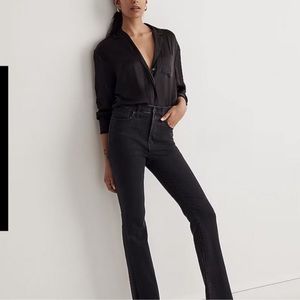 Skinny Flare Jeans in Bellhaven Wash: Slit-Hem Edition